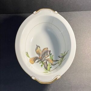 Harmony House Alyce Black Iris Porcelain Serving Bowl
